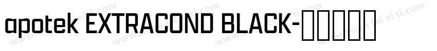 apotek EXTRACOND BLACK字体转换